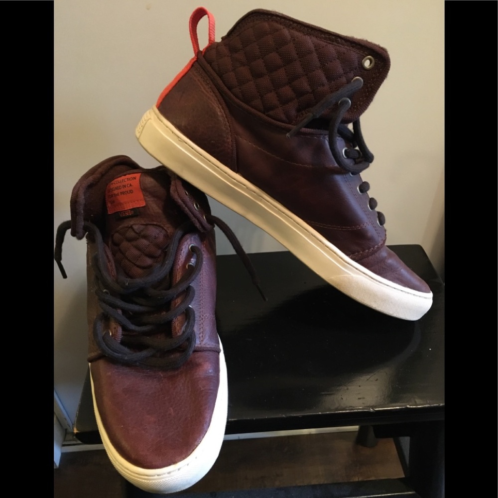 Leather High top Vans